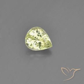 1.13ct Natural Amarillo limón Crisoberilo, En forma de pera, VVS