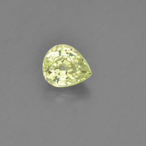 Crisoberilo Verde dorado natural de 1.28 ct, En forma de pera, VVS-VS