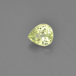 Crisoberilo Verde dorado natural de 1.28 ct, En forma de pera, VVS-VS