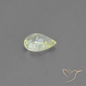 Crisoberilo Amarillo limón natural de 1.27 ct, En forma de pera, VVS