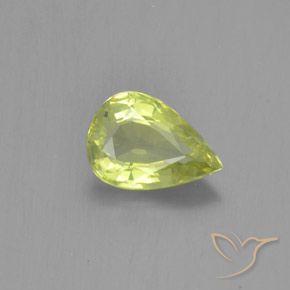 1.09ct Natural Amarillo limón claro Crisoberilo, En forma de pera, VVS