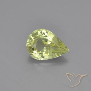 1.02ct Natural Verde terroso cálido Crisoberilo, En forma de pera, VVS