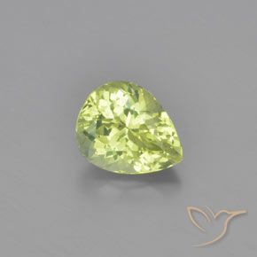 1.12ct Natural Amarillo claro crisoberilo, En forma de pera, VVS