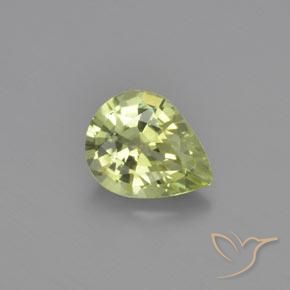 1.15ct Natural Verde terroso cálido crisoberilo, En forma de pera, VVS