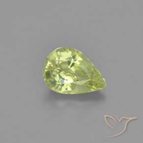1.02ct Natural Amarillo claro Crisoberilo, En forma de pera, VVS