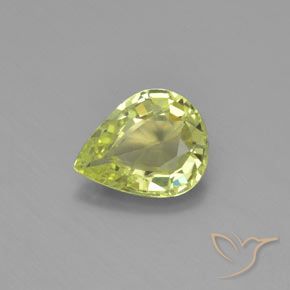 1.01ct Natural Amarillo medio crisoberilo, En forma de pera, VVS