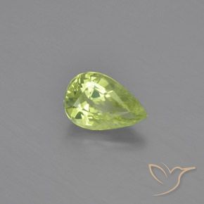 Crisoberilo Verde claro natural de 1.08 ct, En forma de pera, VVS-VS