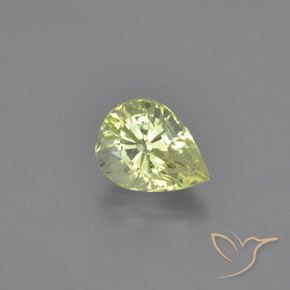 1.09ct Natural Amarillo limón Crisoberilo, En forma de pera, VVS