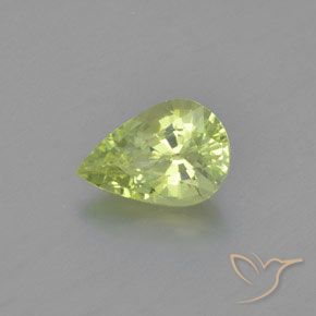 Crisoberilo Verde cálido natural de 1.26 ct, En forma de pera, VVS
