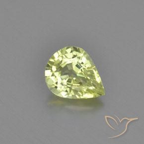 1.18ct Natural Verde amarillento crisoberilo, En forma de pera, VVS