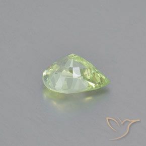 Crisoberilo Verde amarillo claro natural de 1.20 ct, En forma de pera, VVS