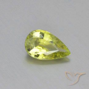 1.03ct Natural Amarillo limón crisoberilo, En forma de pera, VVS