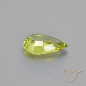 Crisoberilo Amarillo limón natural de 1.03 ct, En forma de pera, VVS
