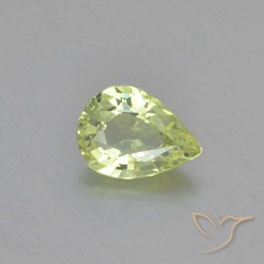 1.14ct Natural Amarillo limón claro Crisoberilo, En forma de pera, VVS