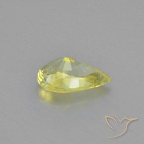 Crisoberilo Amarillo limón natural de 1.15 ct, En forma de pera, VVS