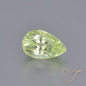 1.26ct Natural Verde claro Crisoberilo, En forma de pera, VVS-VS