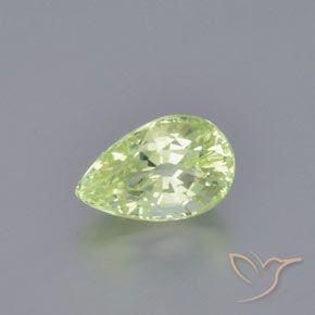 Crisoberilo Verde claro natural de 1.26 ct, En forma de pera, VVS-VS