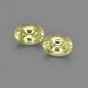 Gemas de Crisoberilo Amarillo limón natural de 2.07 ct, Corte Óvalo, VVS-VS