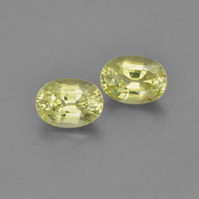 Gemas de Crisoberilo Amarillo limón natural de 2.07 ct, Corte Óvalo, VVS-VS