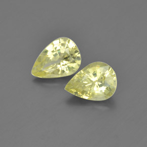 Gemas de crisoberilo verde natural de  ct, en forma de pera, VVS