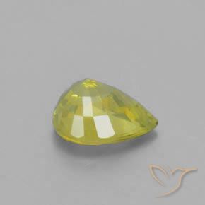 Crisoberilo Amarillo verdoso natural de 1.29 ct, En forma de pera, VS