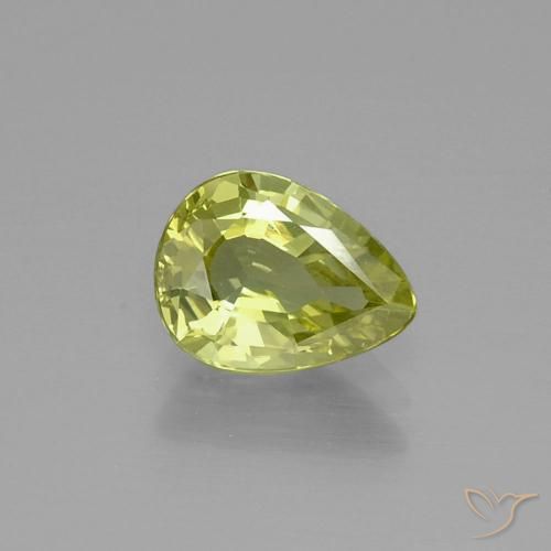 1.47ct Natural Amarillo medio crisoberilo, En forma de pera, VVS