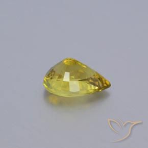 Crisoberilo Amarillo dijón natural de 1.03 ct, En forma de pera, VVS