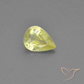1.31ct Natural Amarillo medio crisoberilo, En forma de pera, VS