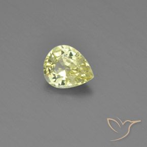 1.09ct Natural Amarillo limón Crisoberilo, En forma de pera, VVS-VS