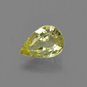 Crisoberilo Amarillo medio natural de 1.31 ct, En forma de pera, VS-SI