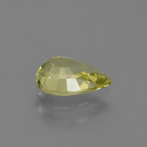 Crisoberilo Amarillo medio natural de 1.31 ct, En forma de pera, VS-SI