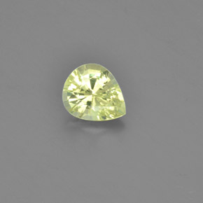 Crisoberilo amarillo natural de 1,12 ct, en forma de pera, VVS-VS