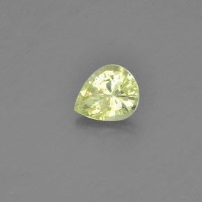 Crisoberilo amarillo natural de 1,12 ct, en forma de pera, VVS-VS