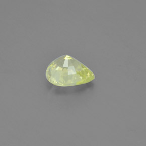 Crisoberilo amarillo natural de 1,12 ct, en forma de pera, VVS-VS