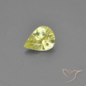 1.05ct Natural Amarillo limón Crisoberilo, En forma de pera, VVS