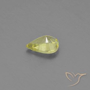 Crisoberilo Amarillo limón natural de 1.05 ct, En forma de pera, VVS