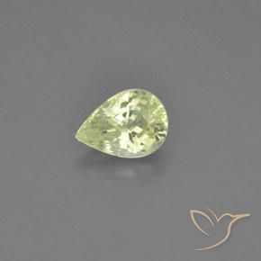 1.10ct Natural Amarillo limón Crisoberilo, En forma de pera, VVS-VS