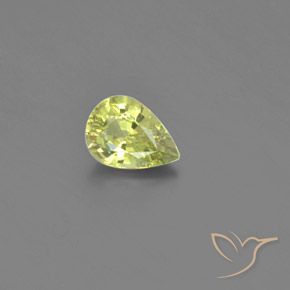 0.82ct Natural Amarillo medio Crisoberilo, En forma de pera, VS