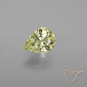 1.28ct Natural Amarillo claro Crisoberilo, En forma de pera, VVS