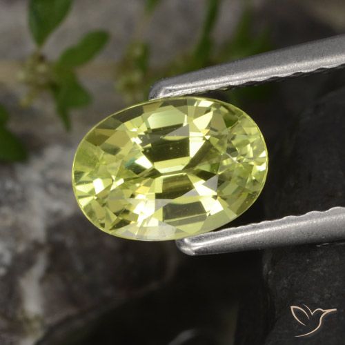 0.98ct Natural Amarillo medio crisoberilo, Ovalada, VVS