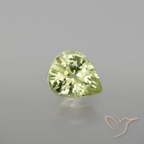 1.13ct Natural Verde amarillo crisoberilo, En forma de pera, VVS