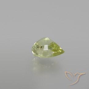 Crisoberilo Verde amarillo natural de 1.13 ct, En forma de pera, VVS