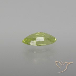 Crisoberilo Amarillo limón claro natural de 0.97 ct, Marquesa, VVS-VS