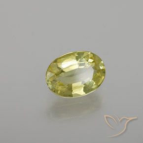 Crisoberilo Amarillo medio natural de 1.20 ct, Ovalada, VS