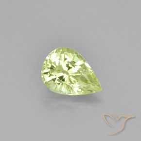 1.11ct Natural Amarillo limón claro crisoberilo, En forma de pera, VVS