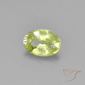Crisoberilo Amarillo claro natural de 1.00 ct, Ovalada, VVS