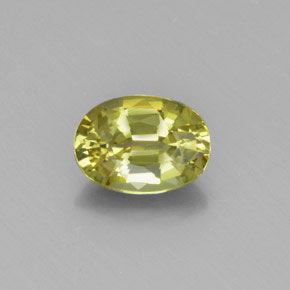 Crisoberilo Amarillo maíz claro natural de 1.36 ct, Corte Óvalo, VVS