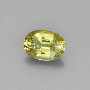 Crisoberilo Amarillo maíz claro natural de 1.36 ct, Corte Óvalo, VVS