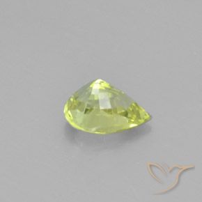 Crisoberilo Amarillo claro natural de 1.07 ct, En forma de pera, VVS