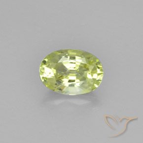 1.25ct Natural Amarillo claro crisoberilo, Ovalada, VVS
